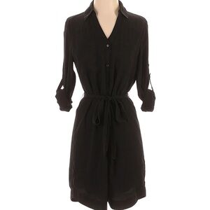 Express button down shirt dress- midi length